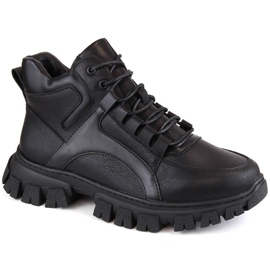 Women's insulated black platform boots by Sergio Leone BT750