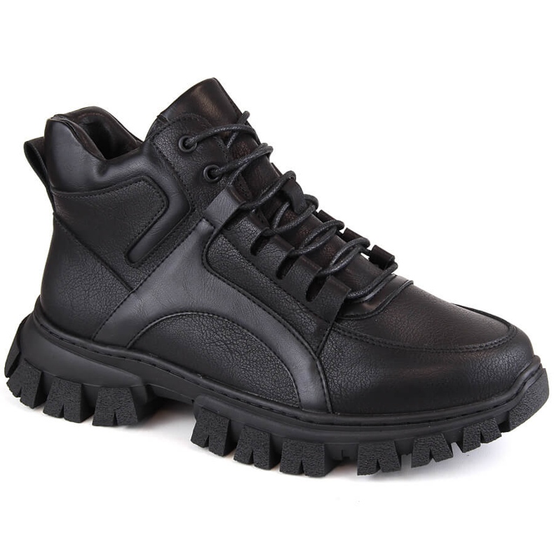Women's insulated black platform boots by Sergio Leone BT750