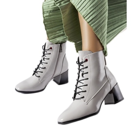 Inna Gray insulated ankle boots from Vinceza grey Inna Gray insulated ankle boots from Vinceza grey