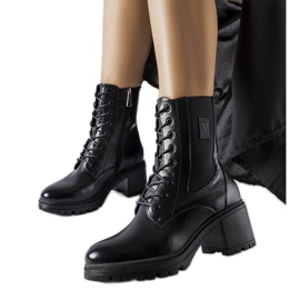 Black insulated ankle boots from Vinceza