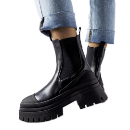 Black massive Wexford slip-on ankle boots