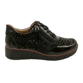 Filippo DP4912/23 BK leather sneakers, black Filippo DP4912/23 BK leather sneakers, black