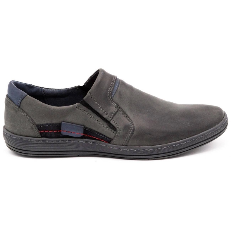 Olivier Men's leather loafers 520 gray grey Olivier Men's leather loafers 520 gray grey