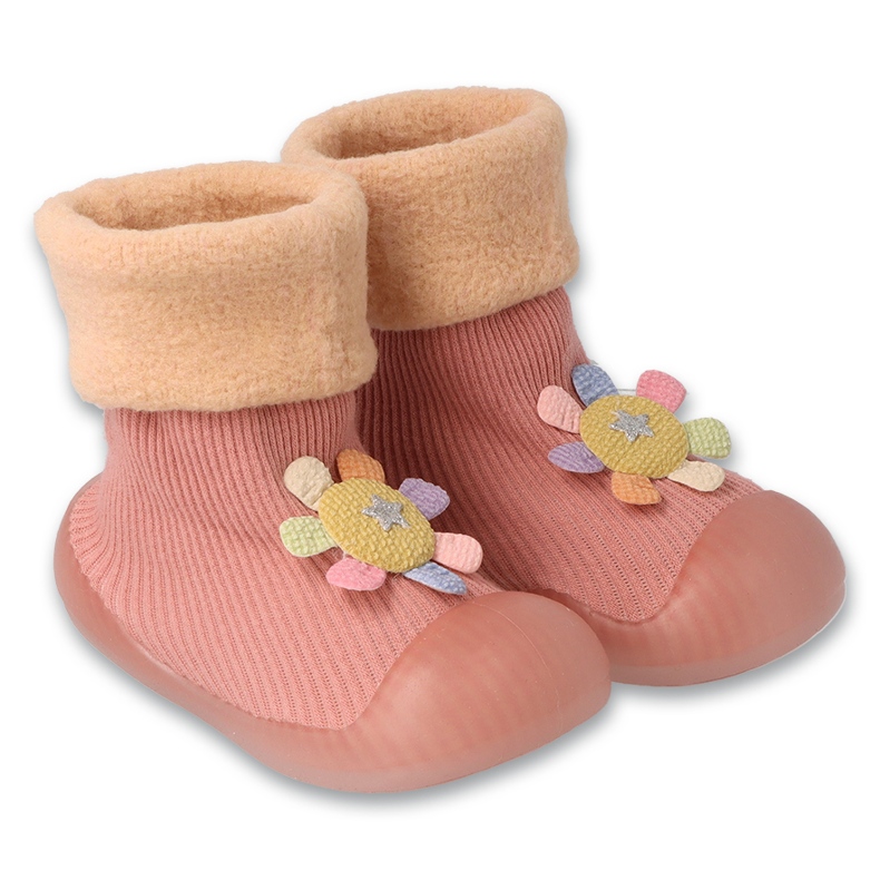 Befado baby 002P054 pink with a flower