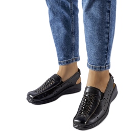 Black Glafi openwork sandals