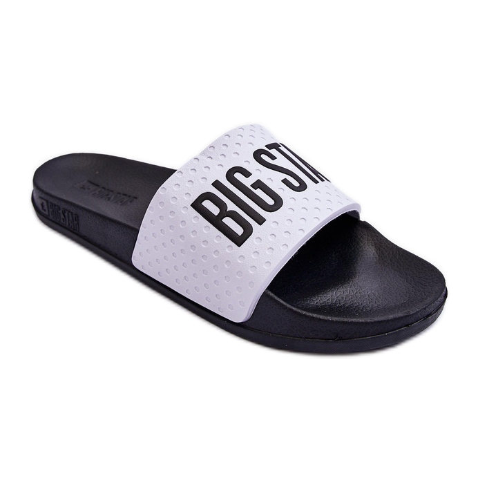 Classic Women's Flip-Flops Big Star MM274713 White and Black
