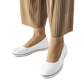 Glittery ecru ballerinas from Morrison beige