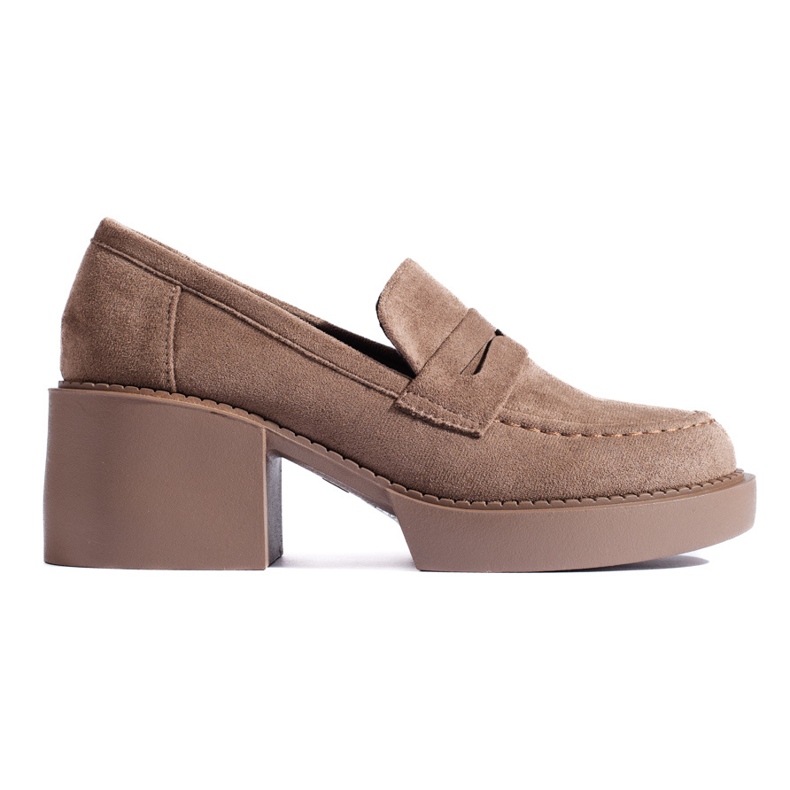 Shelovet beige suede women's shoes