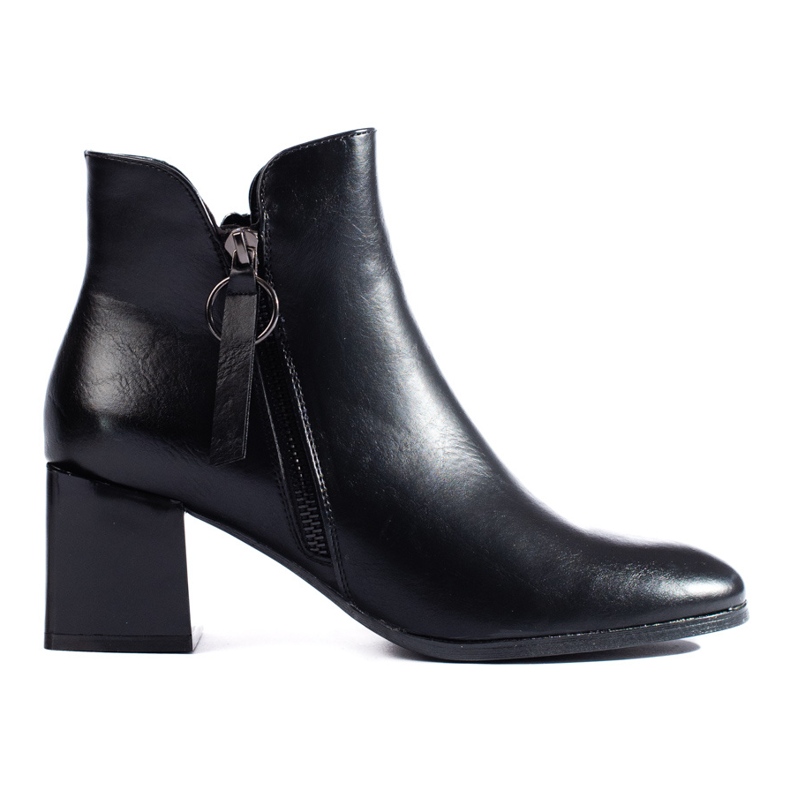 W. Potocki Black elegant ankle boots by Potocki