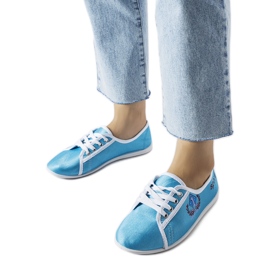 Women's blue Woodstock sneakers Women's blue Woodstock sneakers