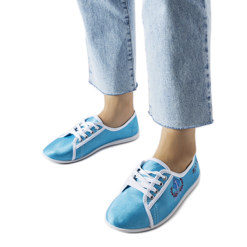 Women's blue Woodstock sneakers