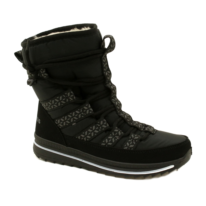 Women's snow boots progress progj-20-02 black boots