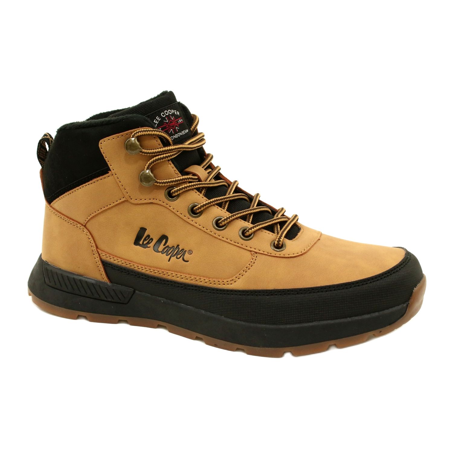 Men s winter boots Lee Cooper LCJ 23 31 3047M Camel yellow