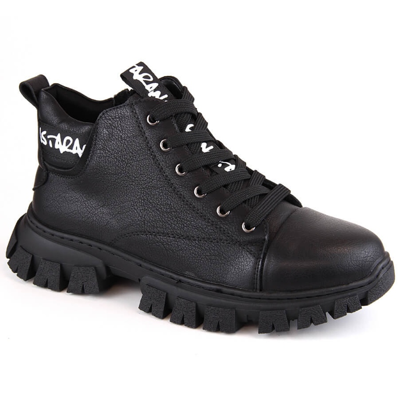 Women's insulated black platform boots by Sergio Leone BT742