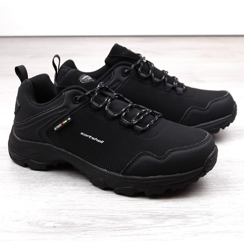 Black American Club youth trekking softshell sports shoes Black American Club youth trekking softshell sports shoes