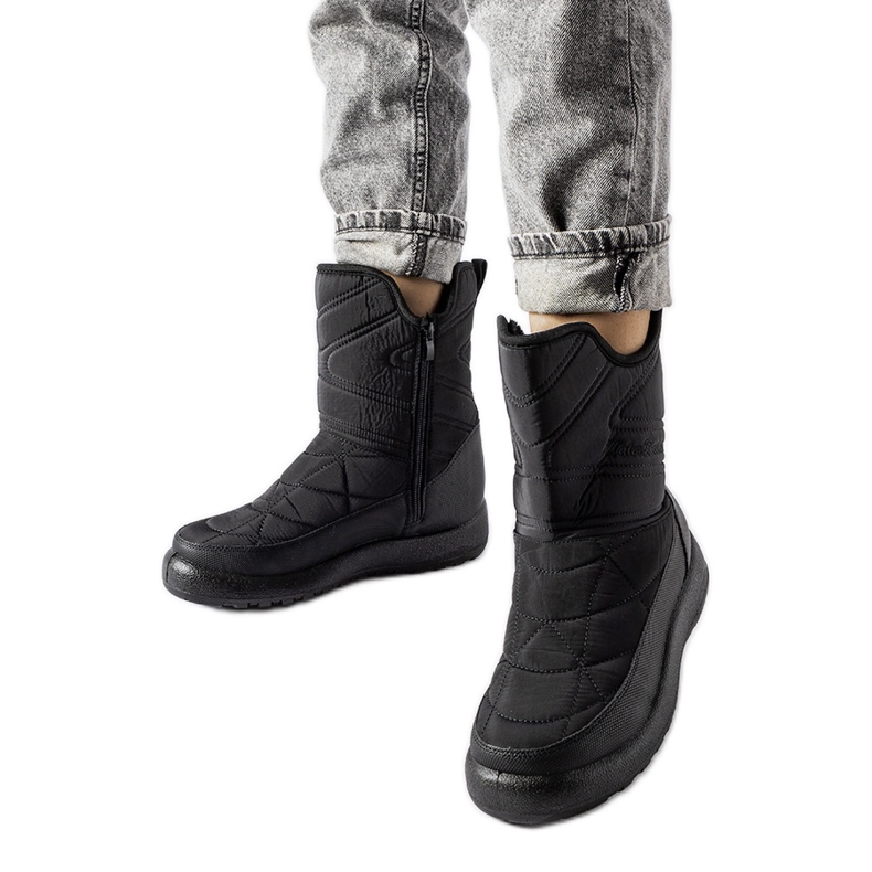 Black women's snow boots Debra