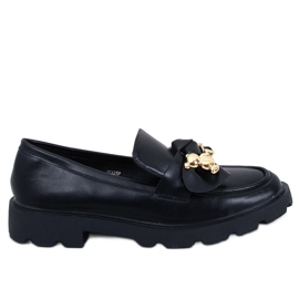 Loafers with a gold bear Honey Black