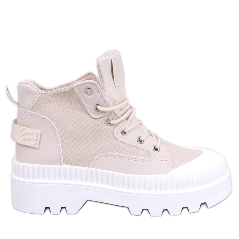 Tinli Beige high-top sneakers