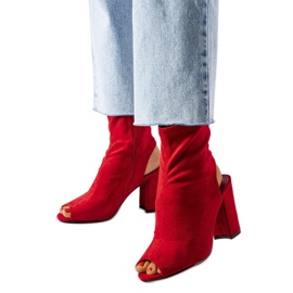 Red Guernon high-heeled ankle boots Red Guernon high-heeled ankle boots