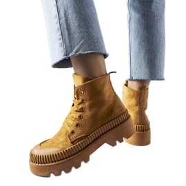 Inna Brown Aida eco-suede high-top sneakers Inna Brown Aida eco-suede high-top sneakers