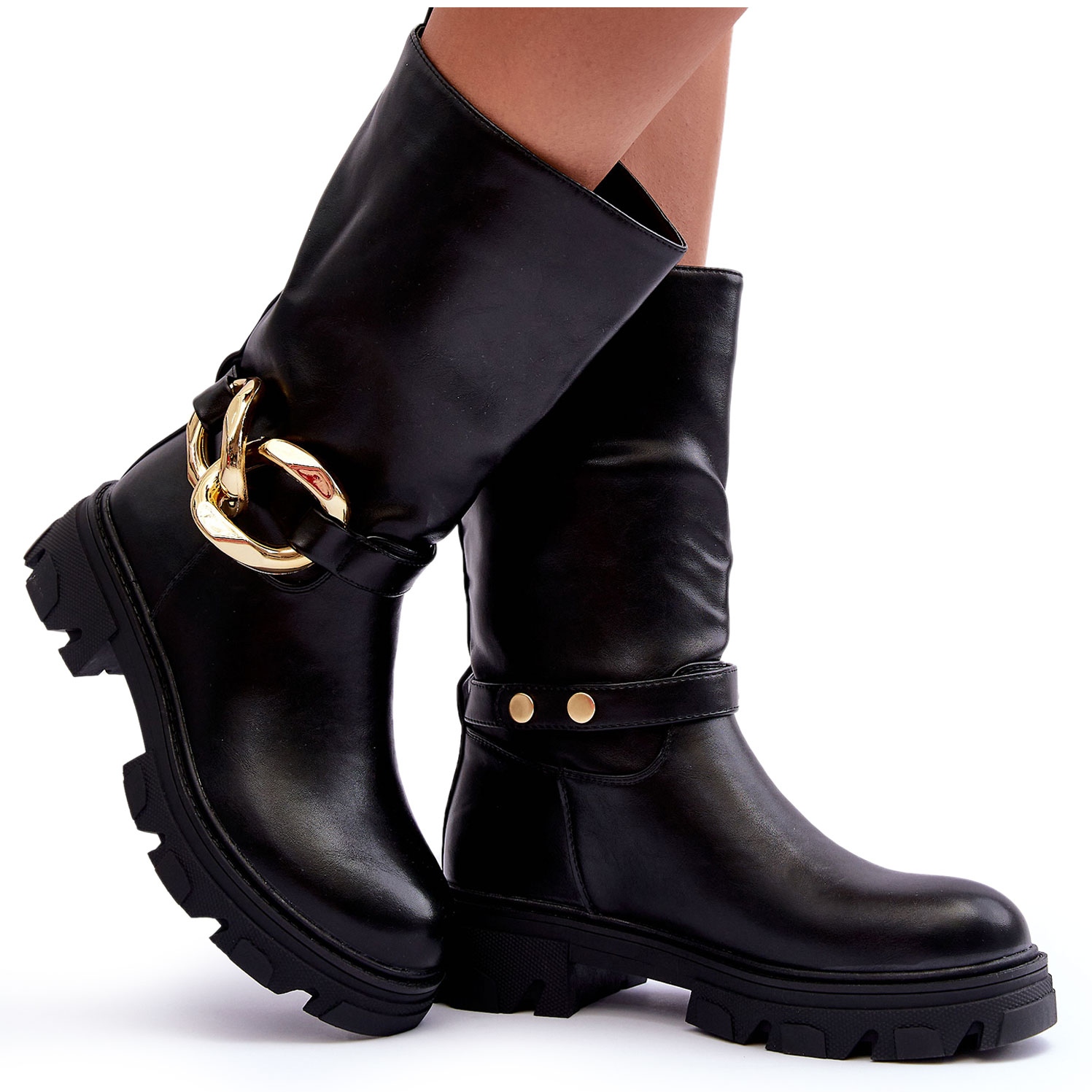 Womens flat online heel boots