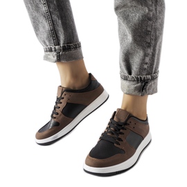 Inna Brown and black Jacqueline sneakers
