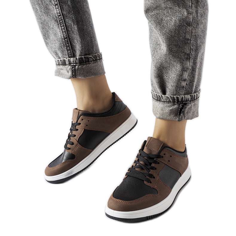 Inna Brown and black Jacqueline sneakers