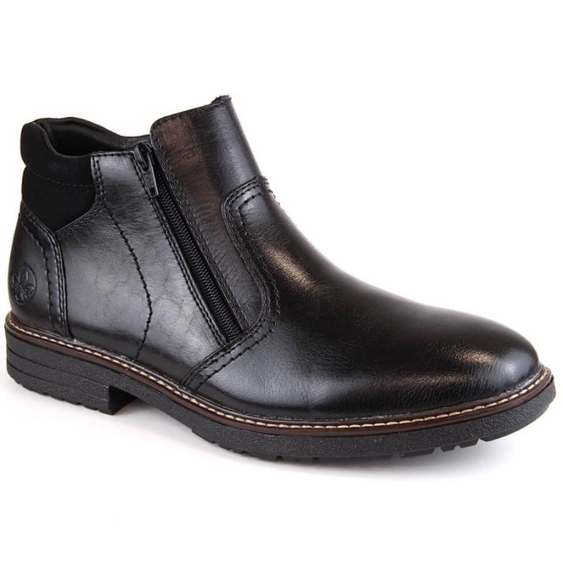 Rieker M RKR621 black leather high boots