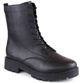 Rieker Comfortable, insulated leather boots Remonte W RKR622, black