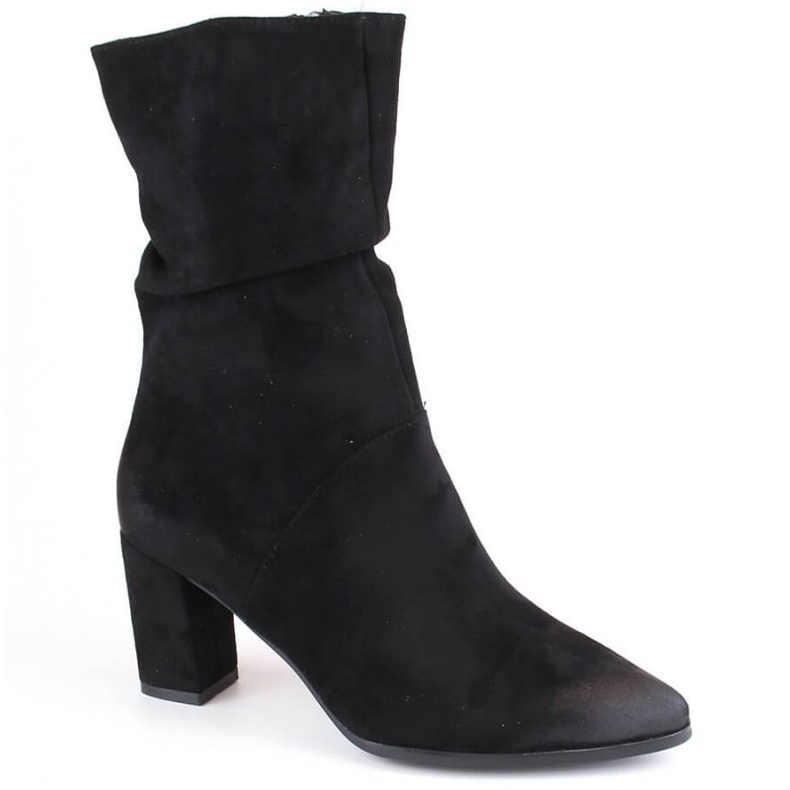 Vinceza W JAN252A wrinkled insulated boots, black