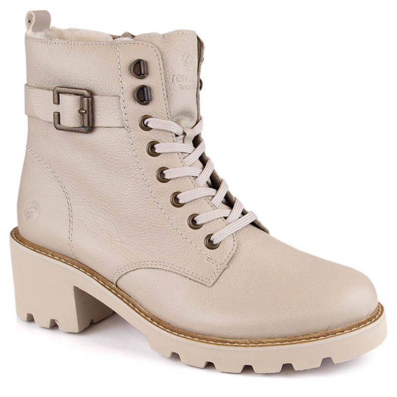 Comfortable, insulated leather boots Remonte RKR615, beige