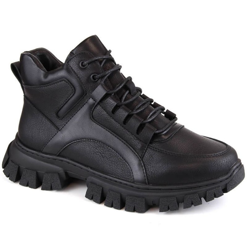 Sergio Leone W SK417 insulated platform boots, black