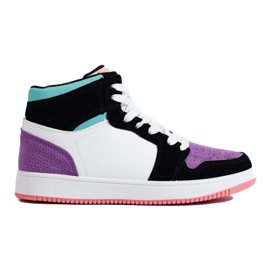 Shelovet multicolored high-top women's sneakers Shelovet multicolored high-top women's sneakers