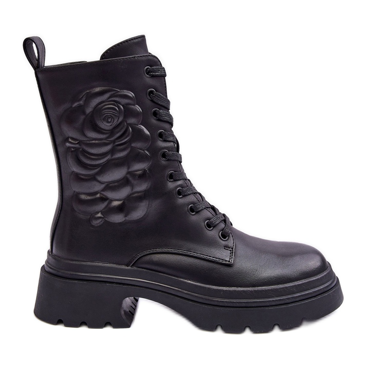 Insulated Leather Worker Ankle Boots S.Barski MR870-25 Black Insulated Leather Worker Ankle Boots S.Barski MR870-25 Black