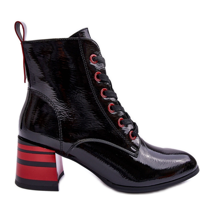 Patent High Heel Boots S.Barski MR870-49 Black