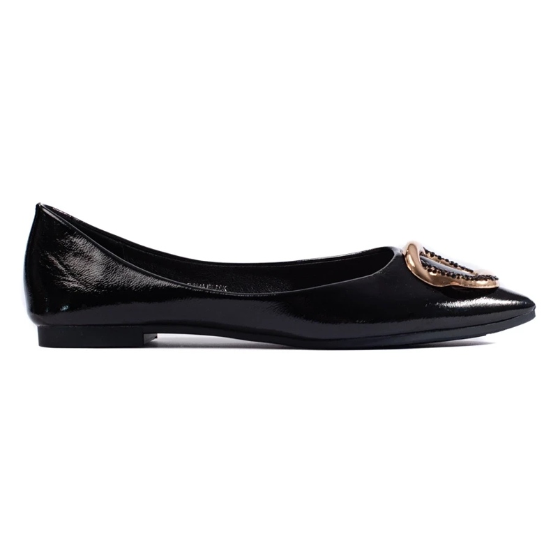Shelovet women's patent leather ballet flats black Shelovet women's patent leather ballet flats black