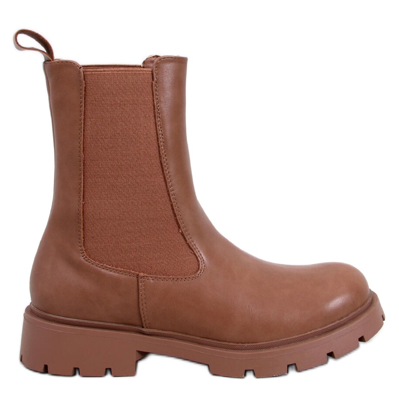 Setze Tan women's high Chelsea boots brown
