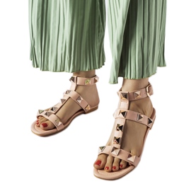 Inna Pink sandals with Ignazio studs