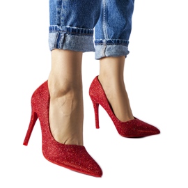 Red Melody high heels