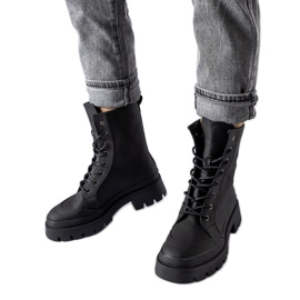 Inna Black sneakers with a matte Thiery finish Inna Black sneakers with a matte Thiery finish