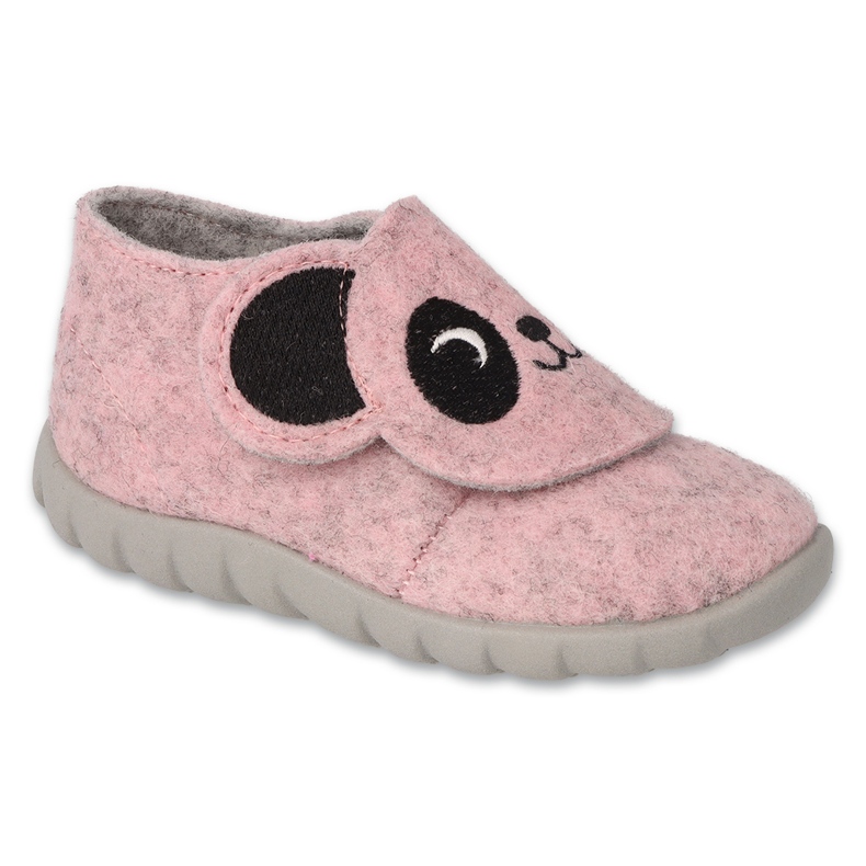 Befado children's slippers with velcro 620P018 pink Befado children's slippers with velcro 620P018 pink