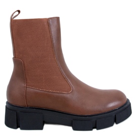 Sneed Camel women's Chelsea boots brown