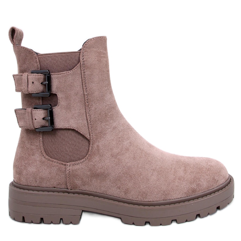 Lanier Taupe suede ankle boots beige