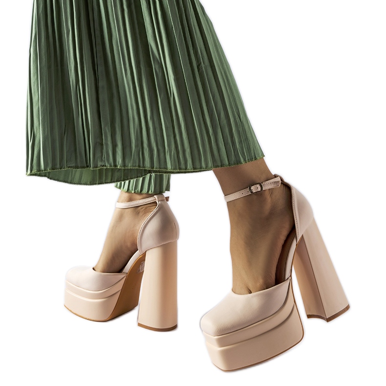 Beige Romines high heel pumps