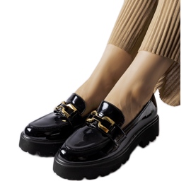 Inna Black patent Clay shoes