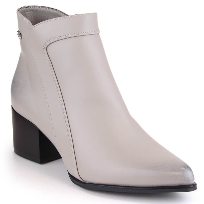 Sergio Leone W SK420A gray insulated high-heeled ankle boots