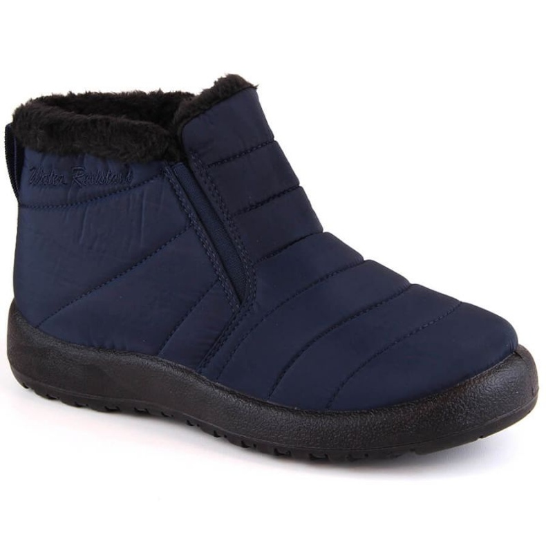 Waterproof slip-on snow boots News W EVE438B, navy blue