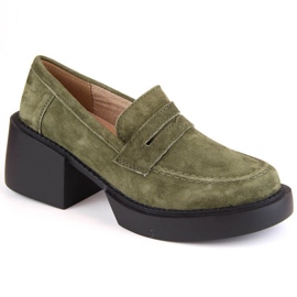 Filippo W PAW403B suede leather shoes, green Filippo W PAW403B suede leather shoes, green