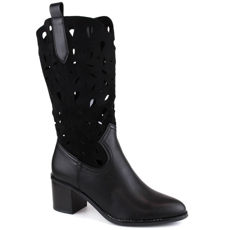 M.Daszyński W SAN20A insulated openwork boots, black