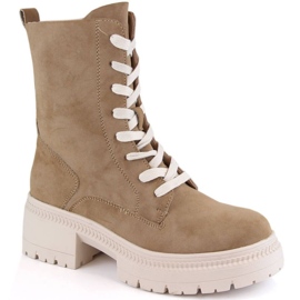 Insulated suede ankle boots Potocki W WOL174 camel brown Insulated suede ankle boots Potocki W WOL174 camel brown